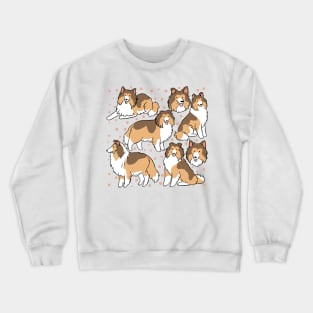 Rough collie illustration Crewneck Sweatshirt